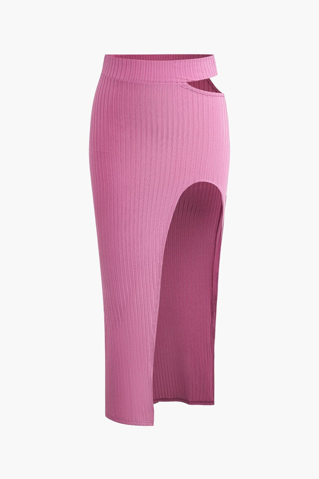 Ensemble asymétrique rose vue détaillée cristal