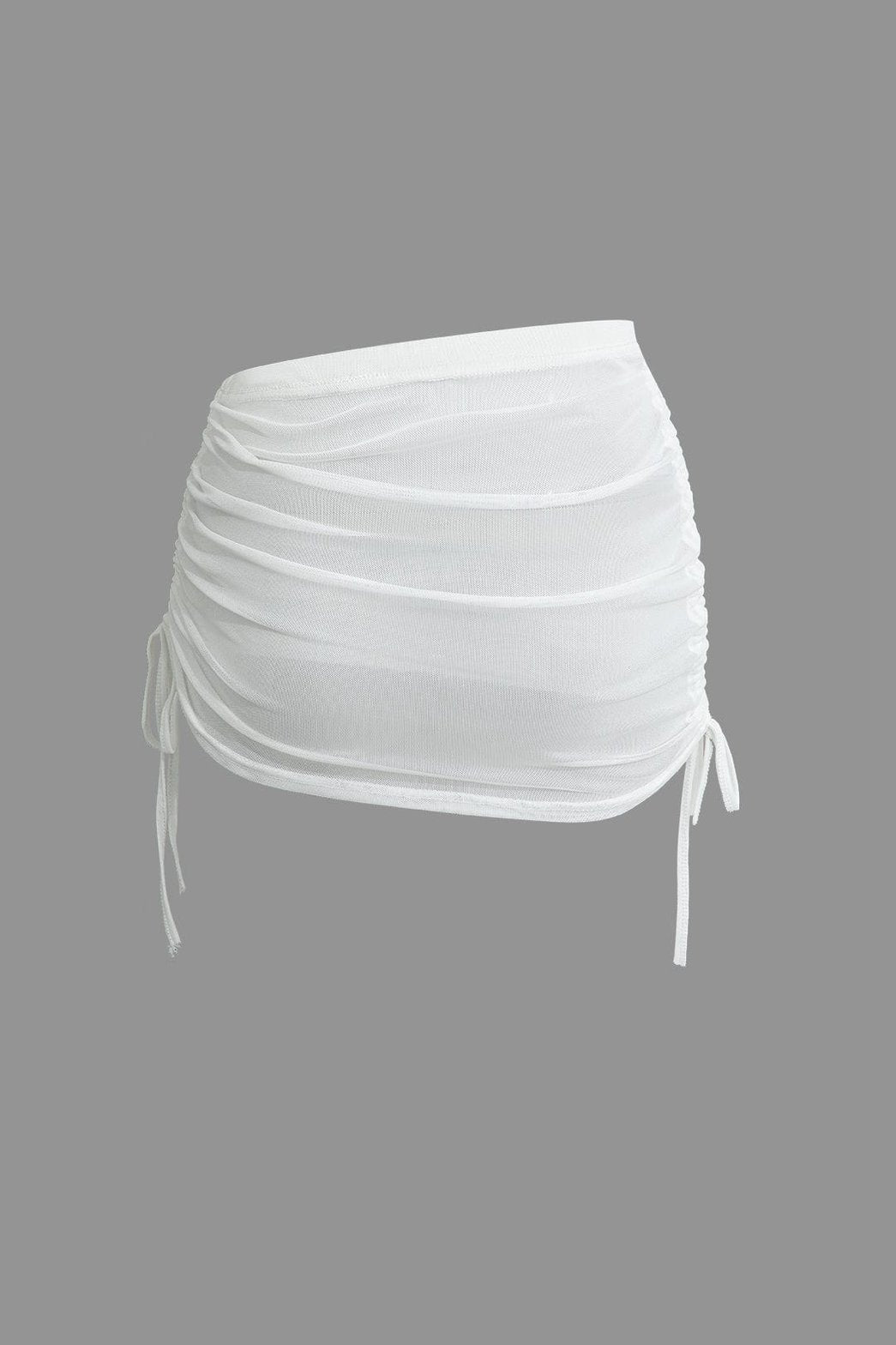 Ensemble Chic Col Drapé et Minijupe