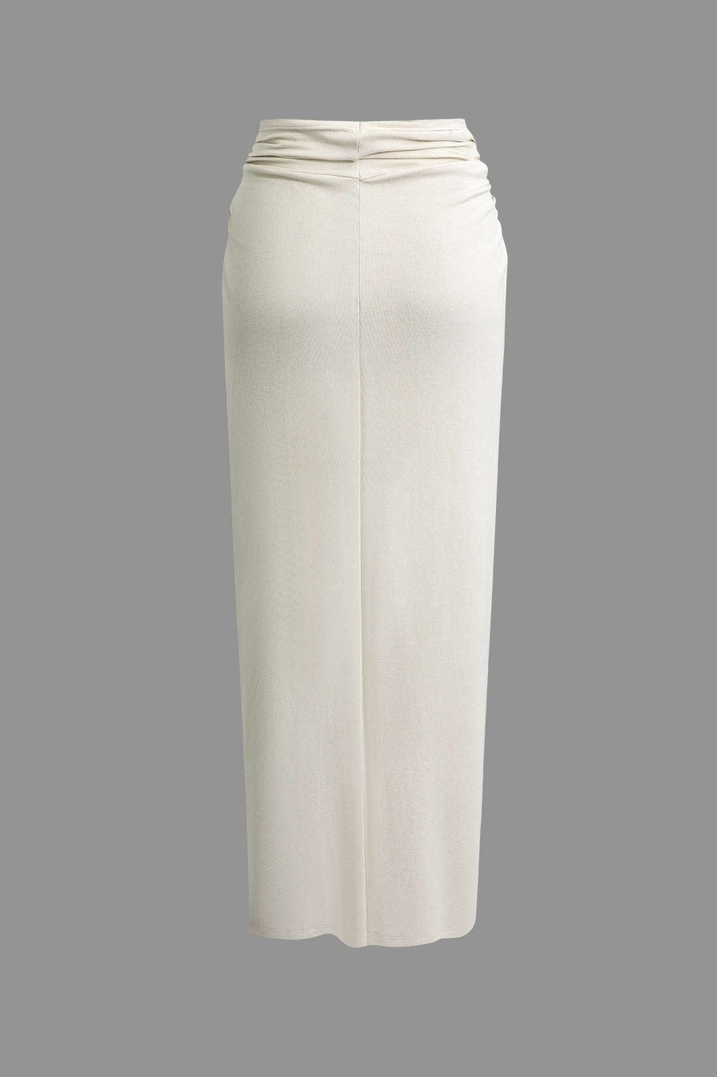 Vue latérale ensemble blanc asymétrique - léger