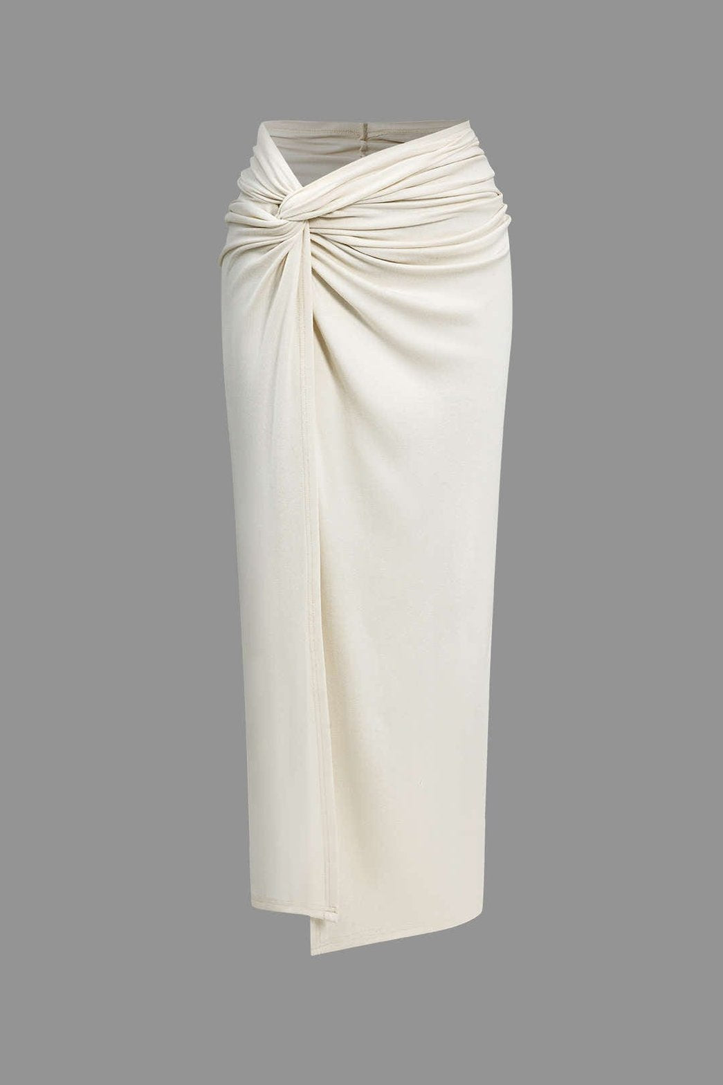 Ensemble blanc drapé vue de dos - aérien