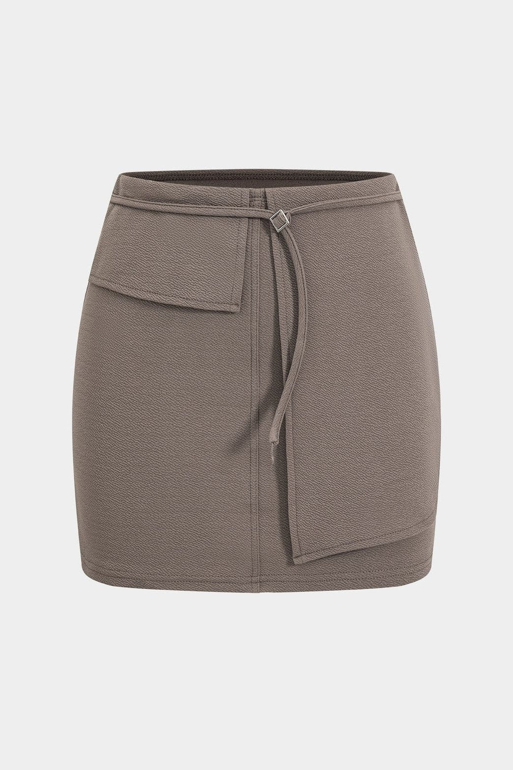 Vue de dos ensemble coordonné gris style
