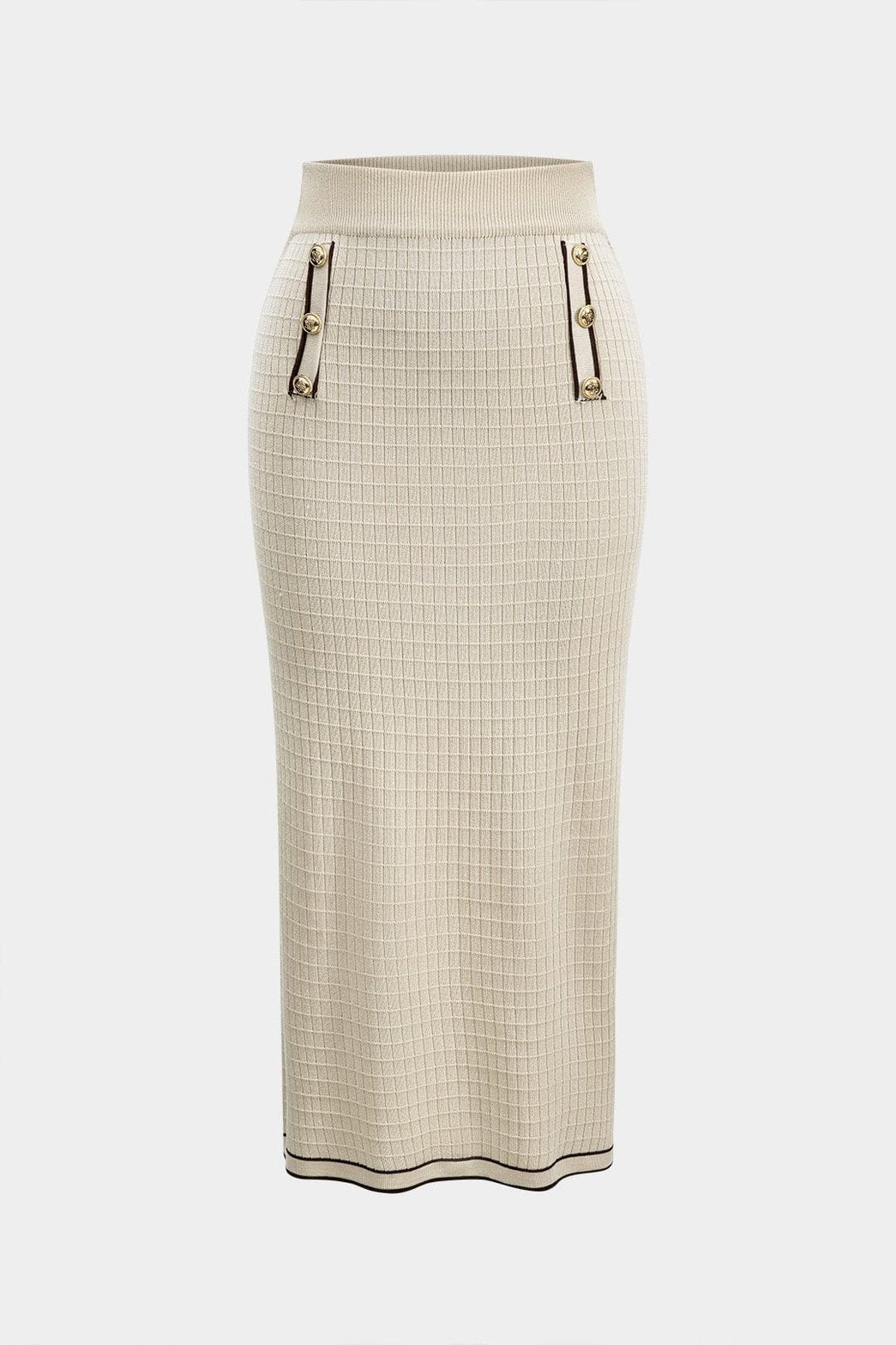 Tenue tricot chic boutonnée Élégance
