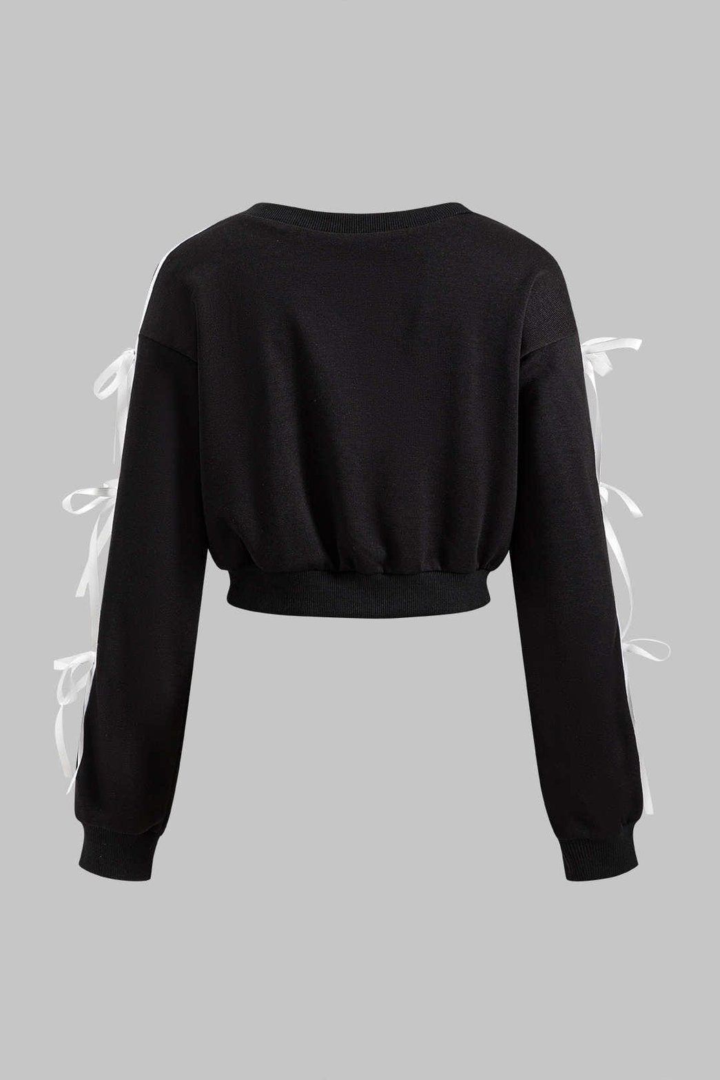 Pantalon large noir avec bandes blanches raffiné