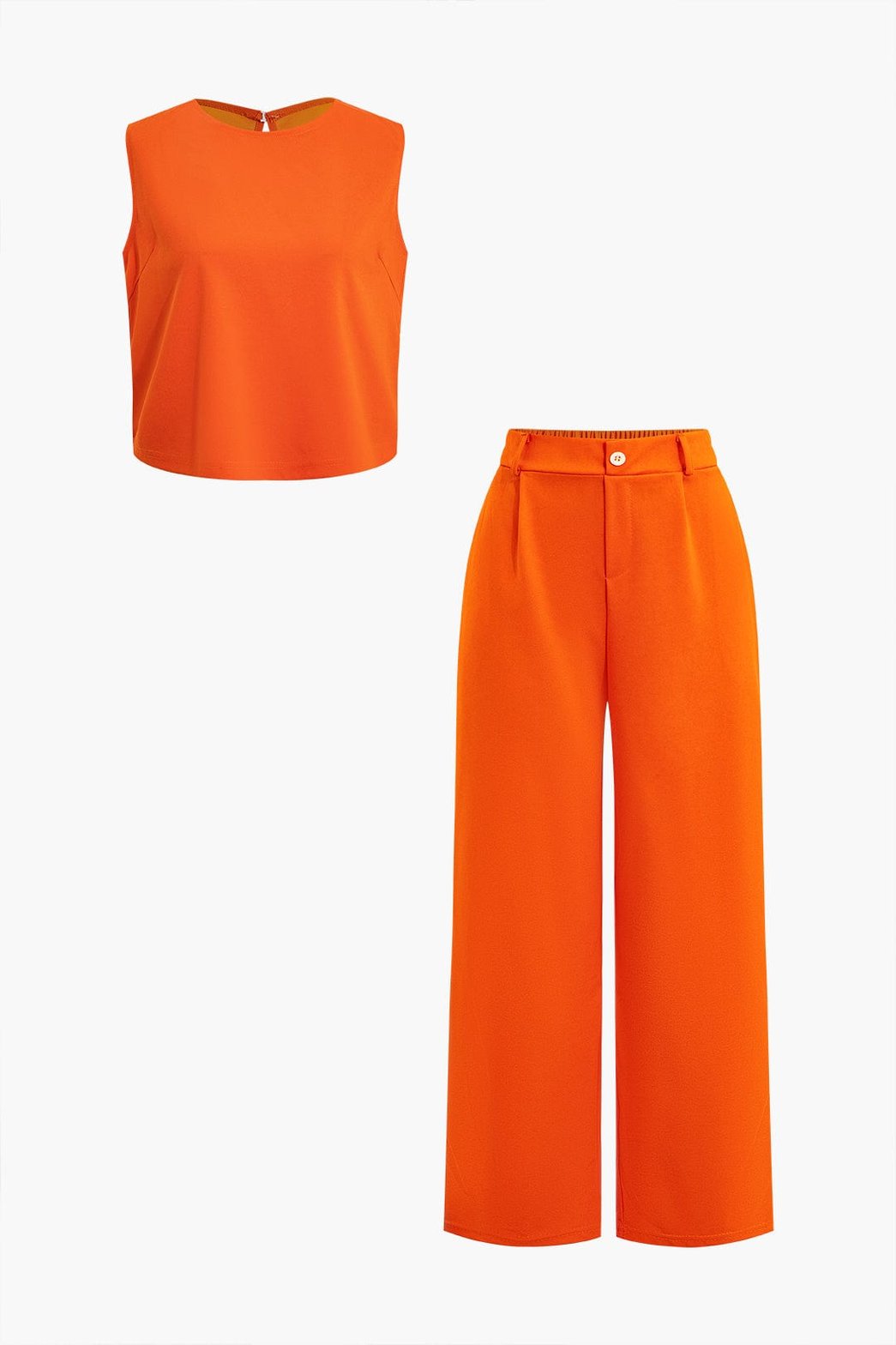 Ensemble orange vif moderne soleil