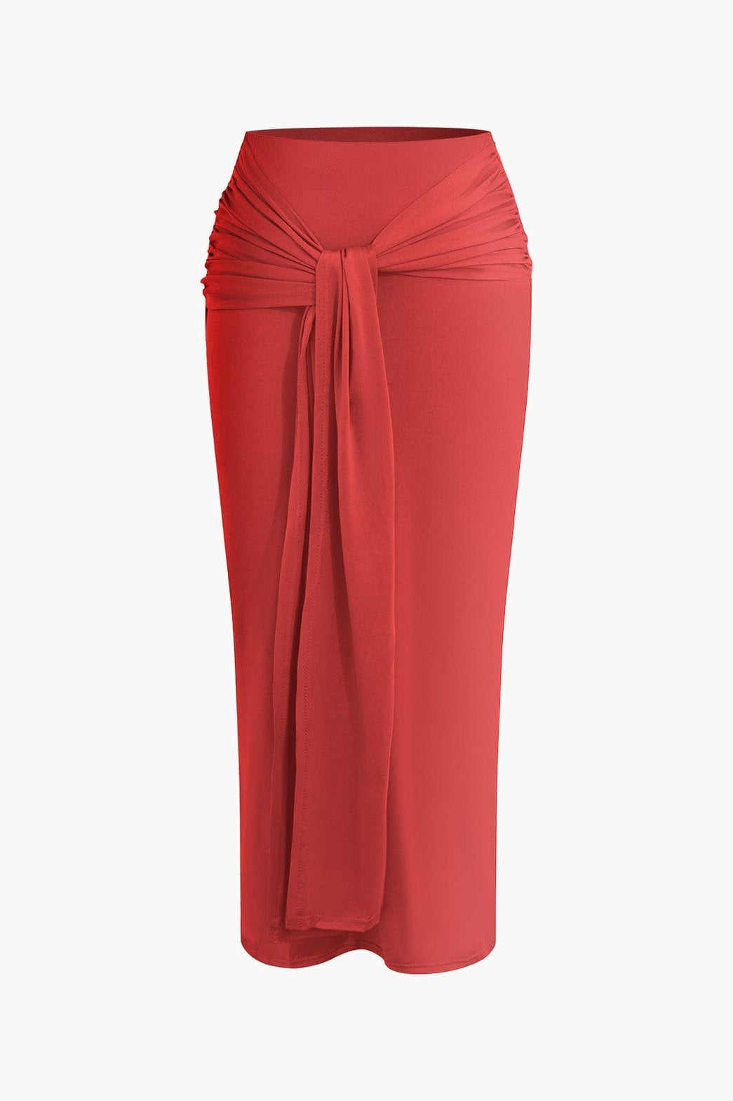 Ensemble tendance top sans manches et jupe nouée gracieux