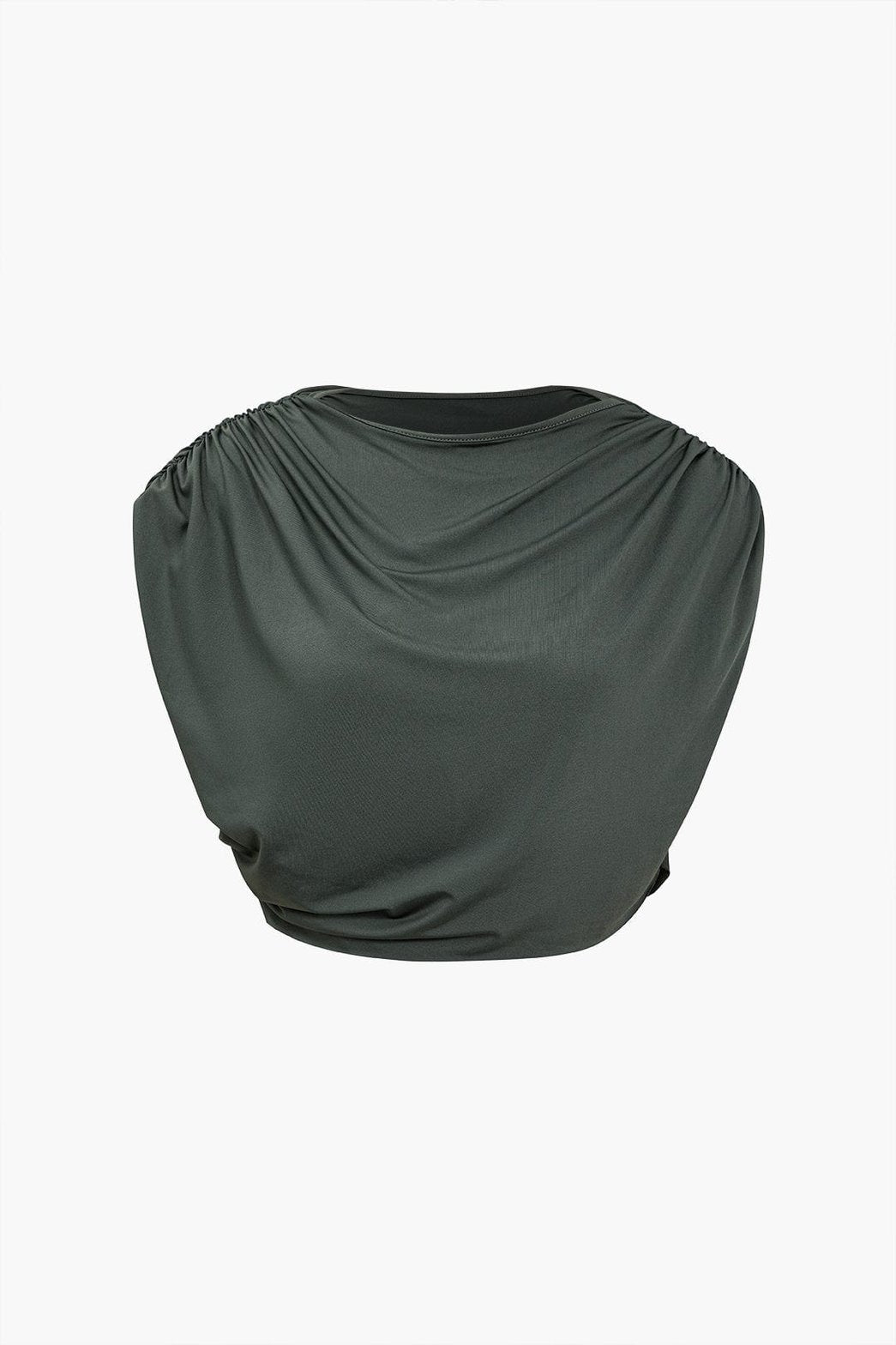 Ensemble deux pièces drapé noir - mystère