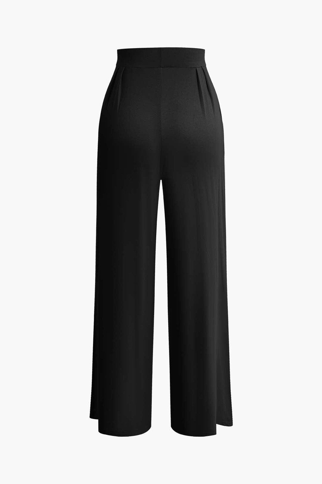 Ensemble Crop Top Bandeau et Pantalon Large Terracotta