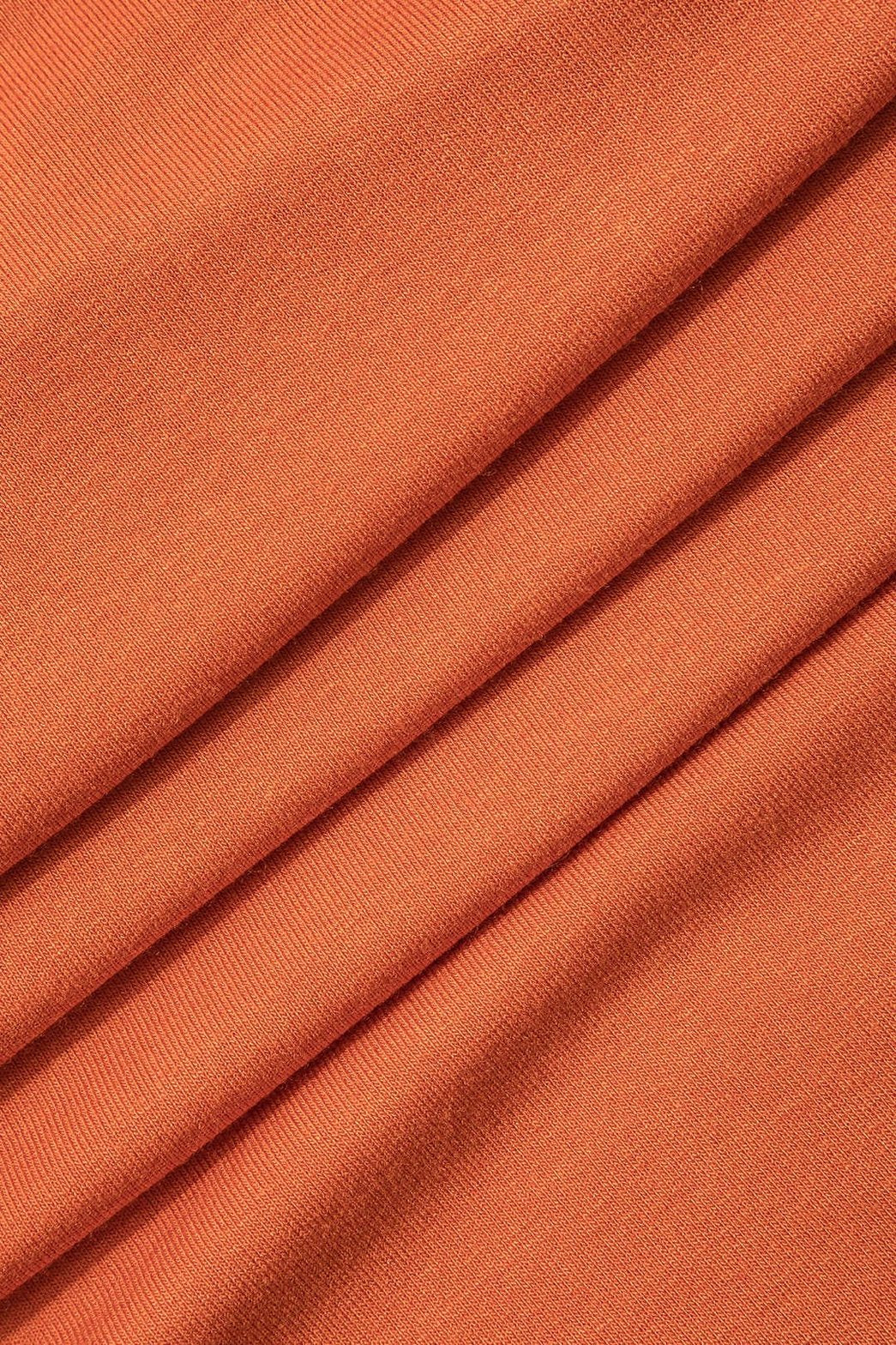 Ensemble Crop Top Bandeau et Pantalon Large Terracotta