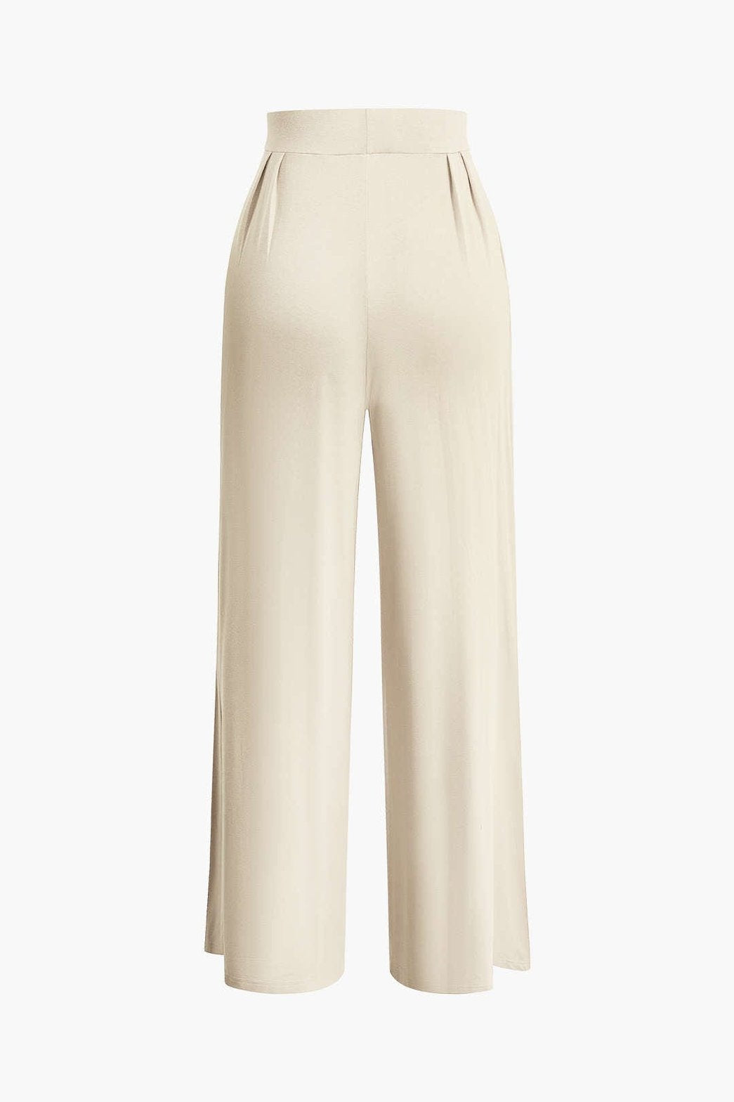 Ensemble Crop Top Bandeau et Pantalon Large Terracotta