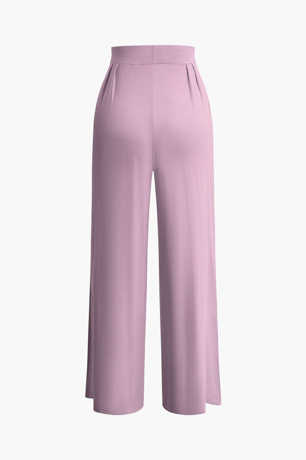 Ensemble Crop Top Bandeau et Pantalon Large Terracotta