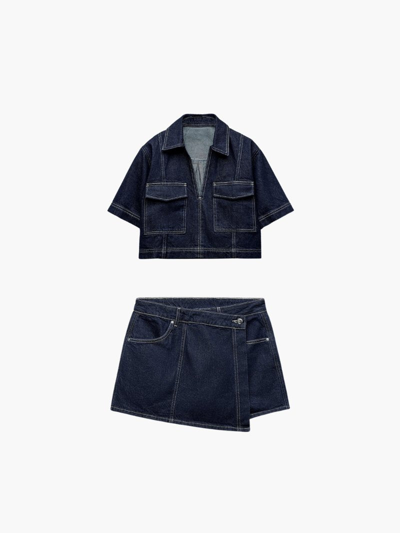 Ensemble denim vue détaillée lune