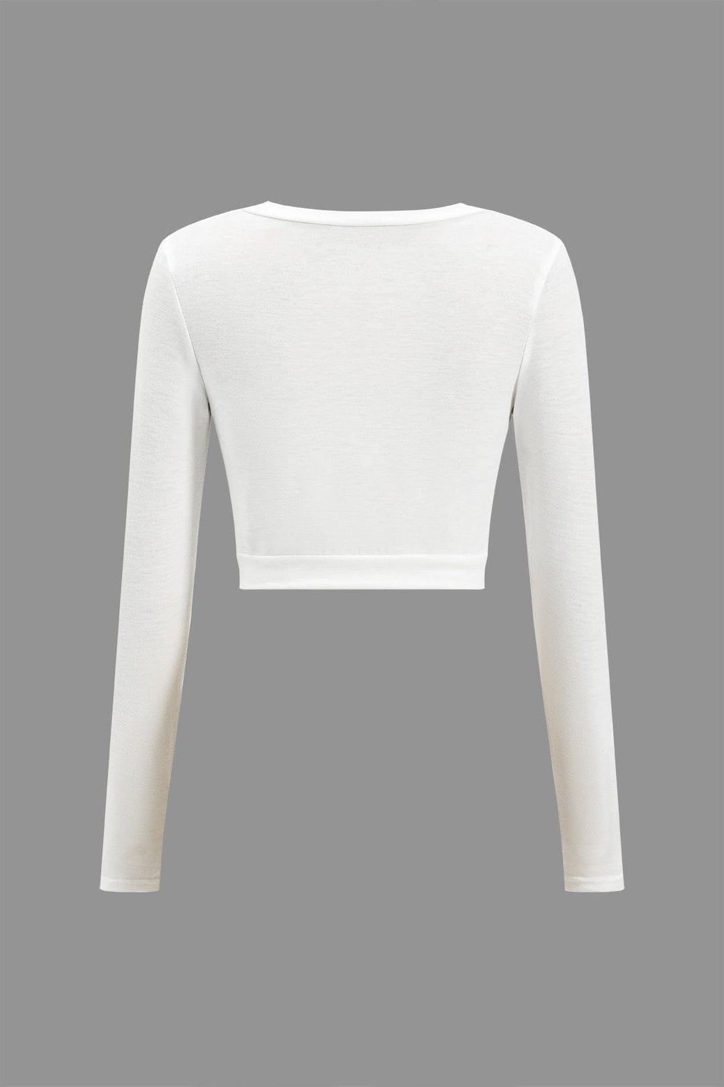 Ensemble blanc minimaliste vue dos grâce