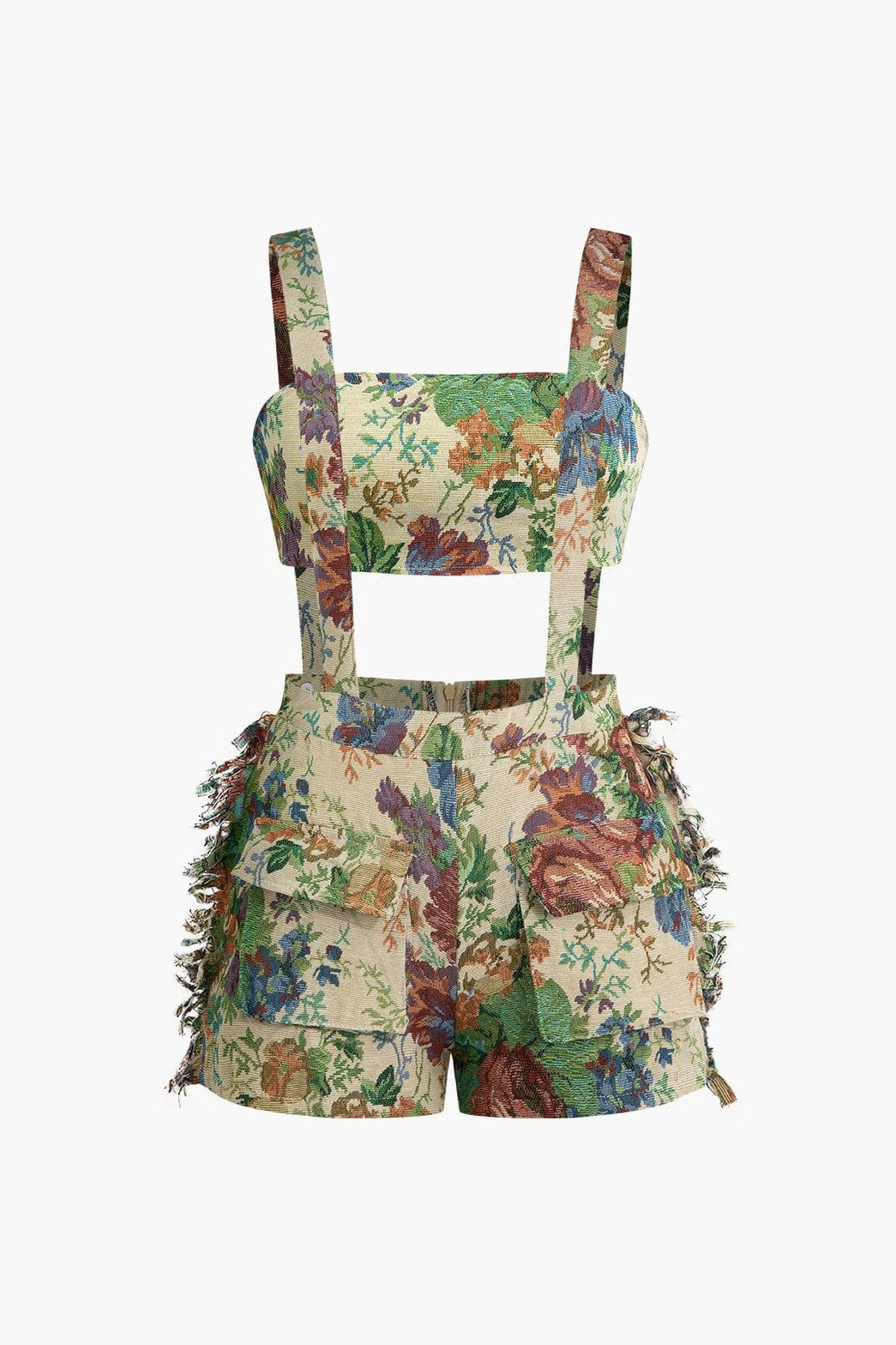 Ensemble fleuri vintage soleil