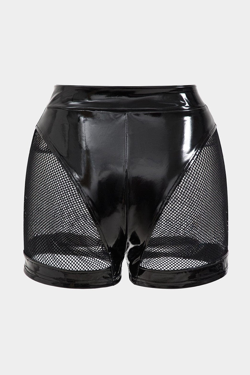 Ensemble vinyle noir zippé vue trois-quarts saphir