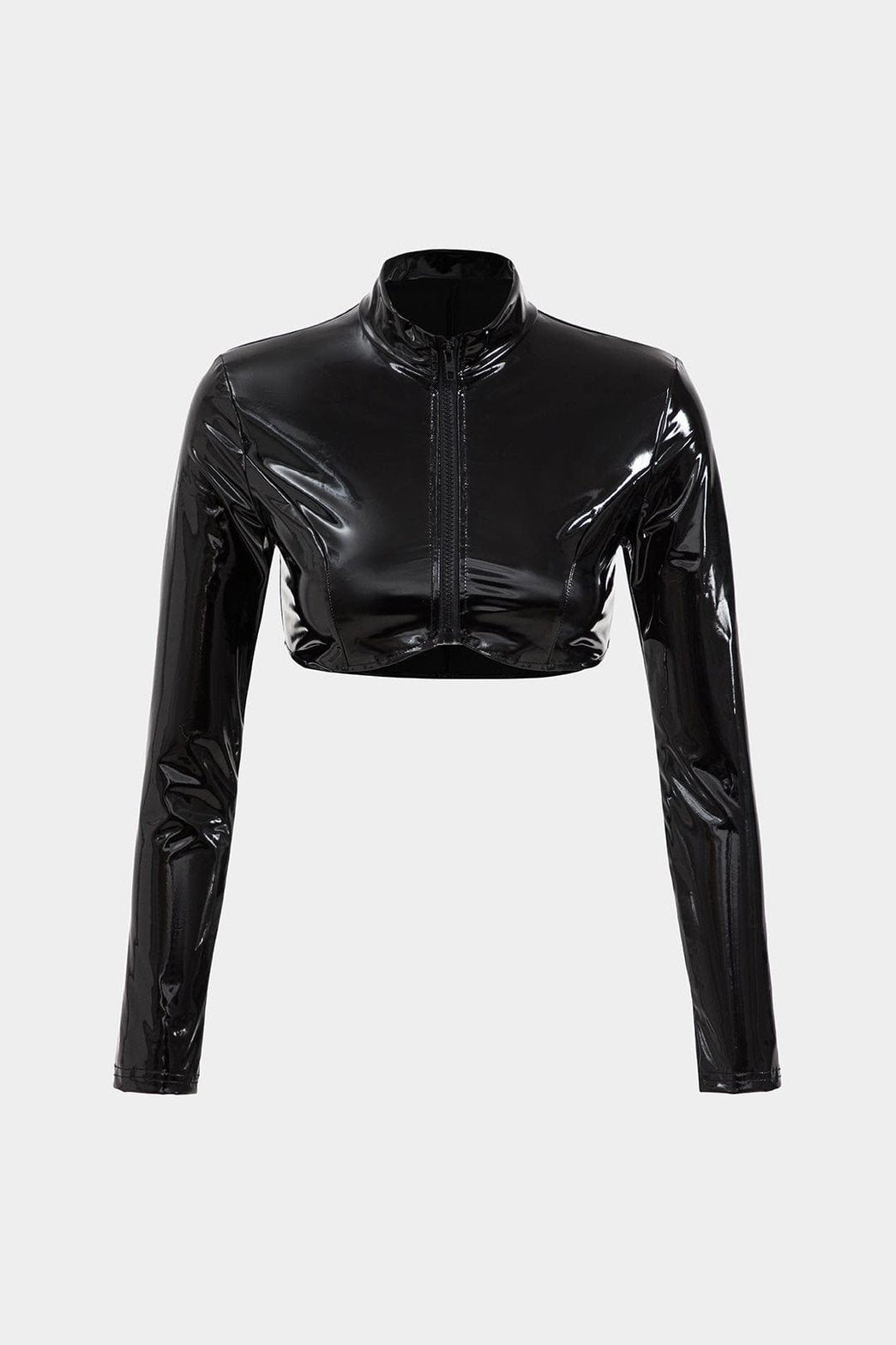 Ensemble vinyle noir zippé vue dos jasmin