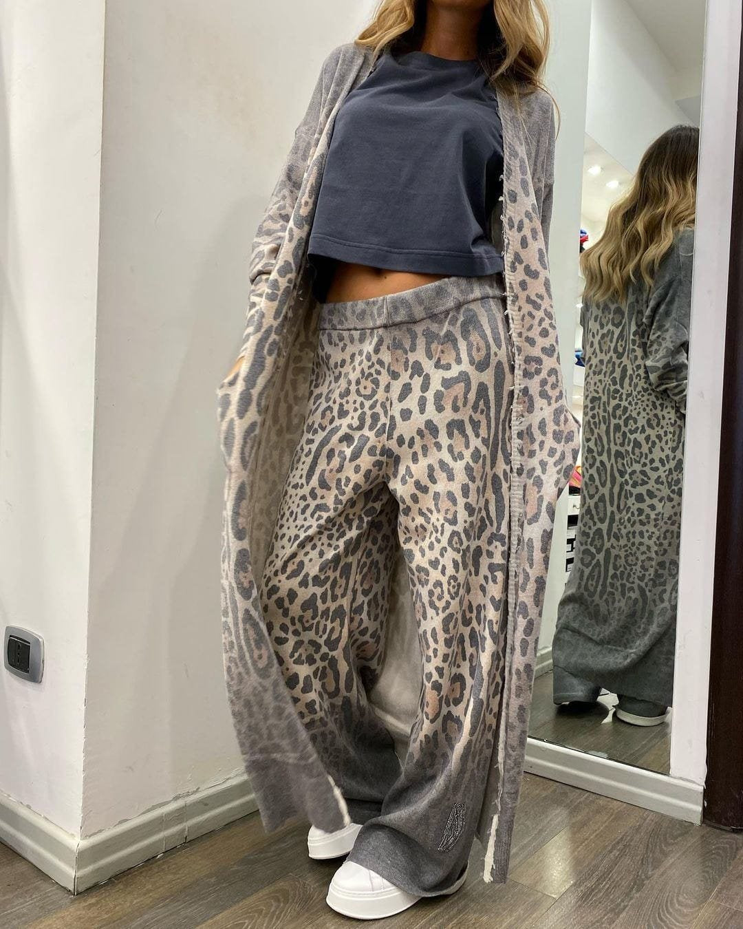 Ensemble léopard confortable harmonie