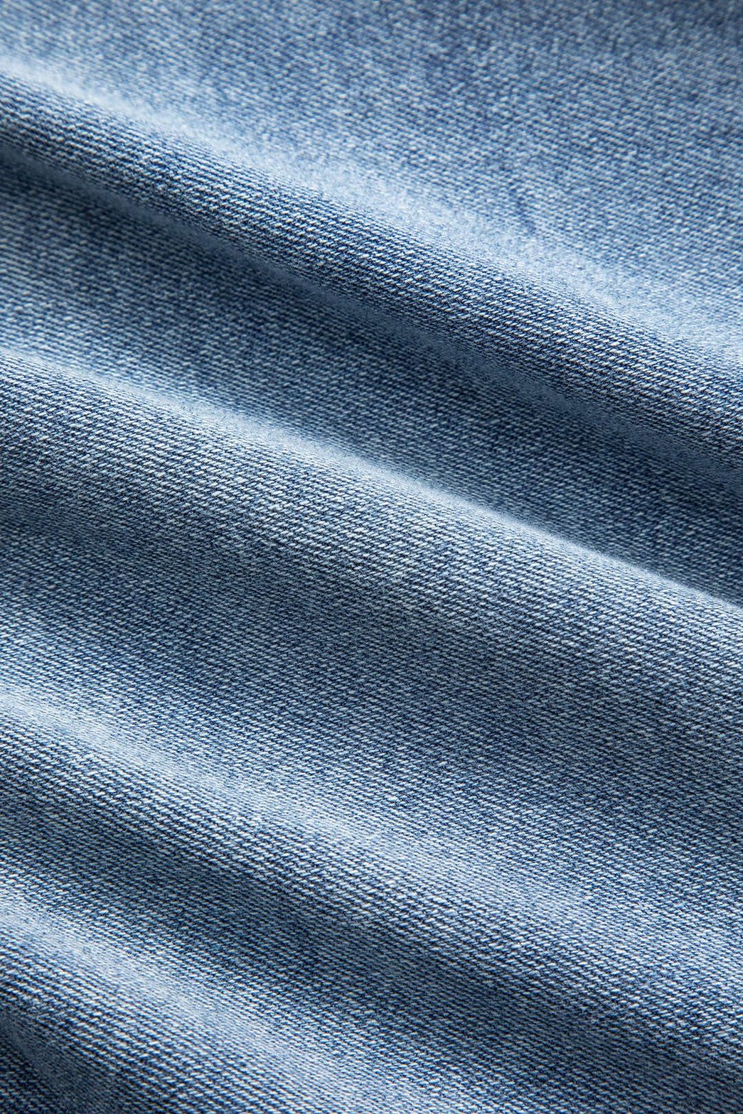 Détail de la texture du denim océan