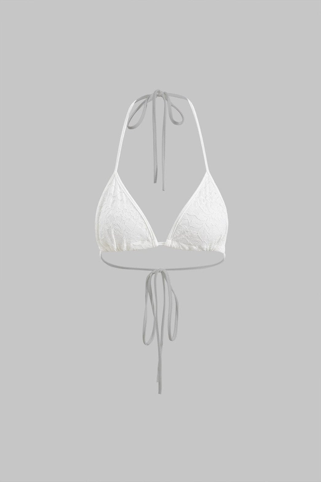 Ensemble dentelle blanc vue dos brise