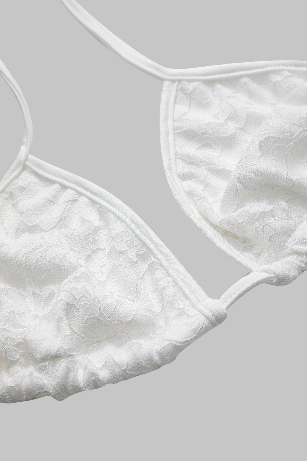 Ensemble dentelle blanc détail dentelle ciel