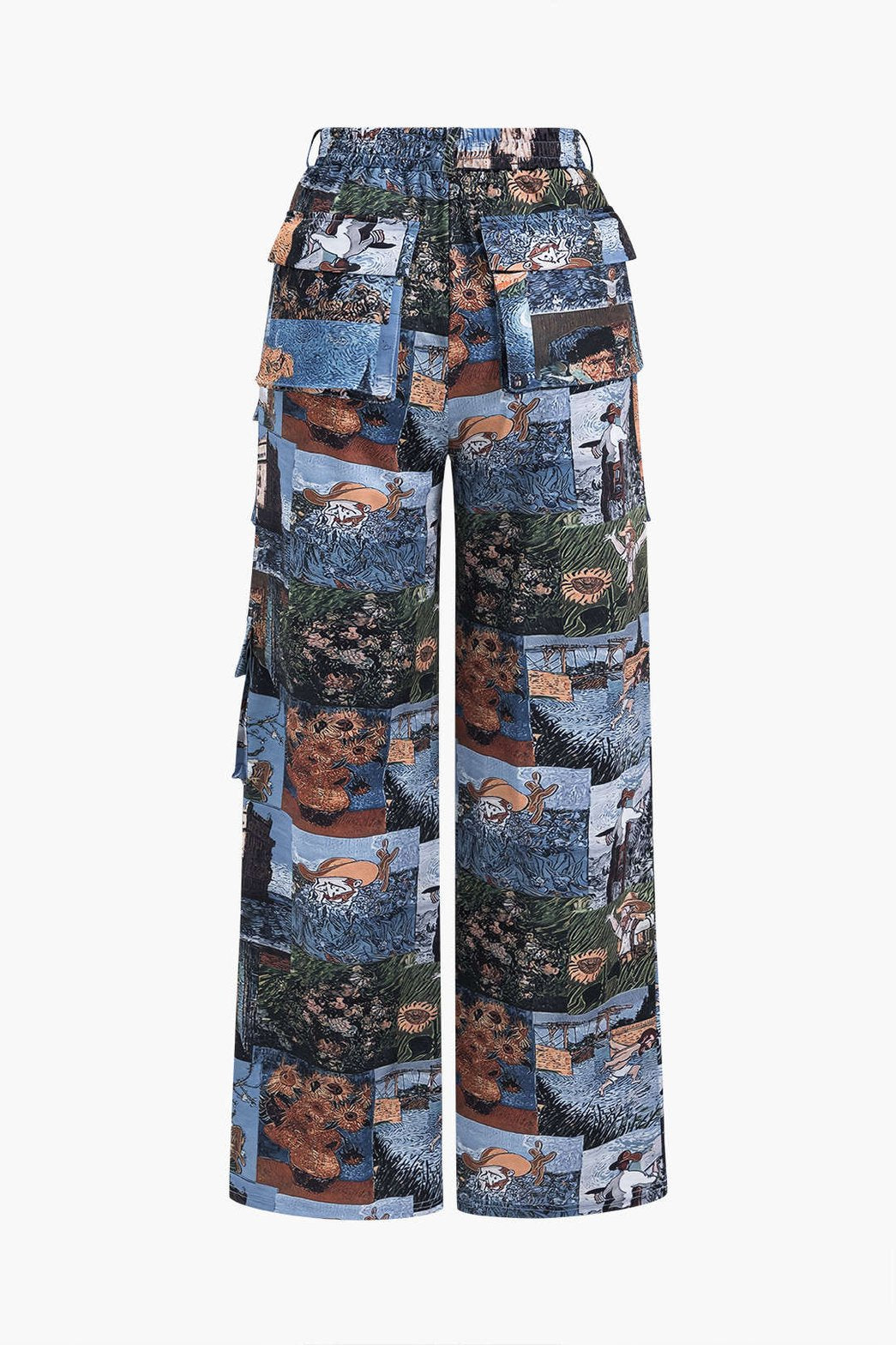 Ensemble deux pièces imprimé artistique vue complète vent