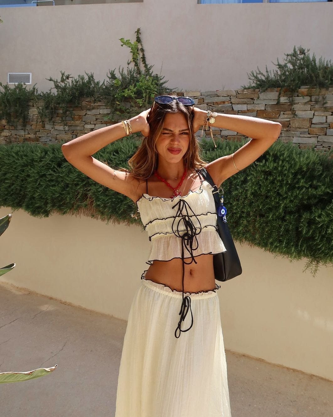 Tenue deux pièces blanche harmonie