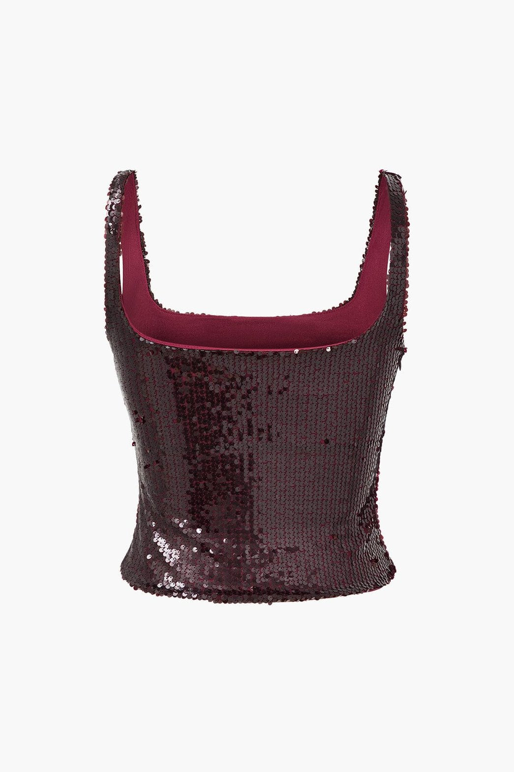 Ensemble sequins bordeaux chic