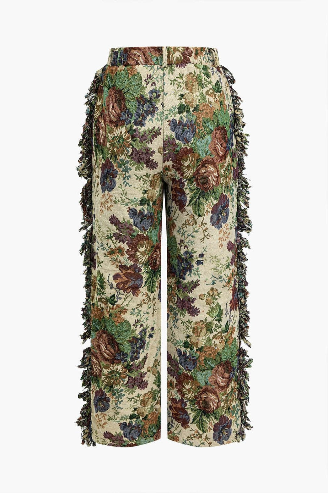 Détail du motif floral pluie