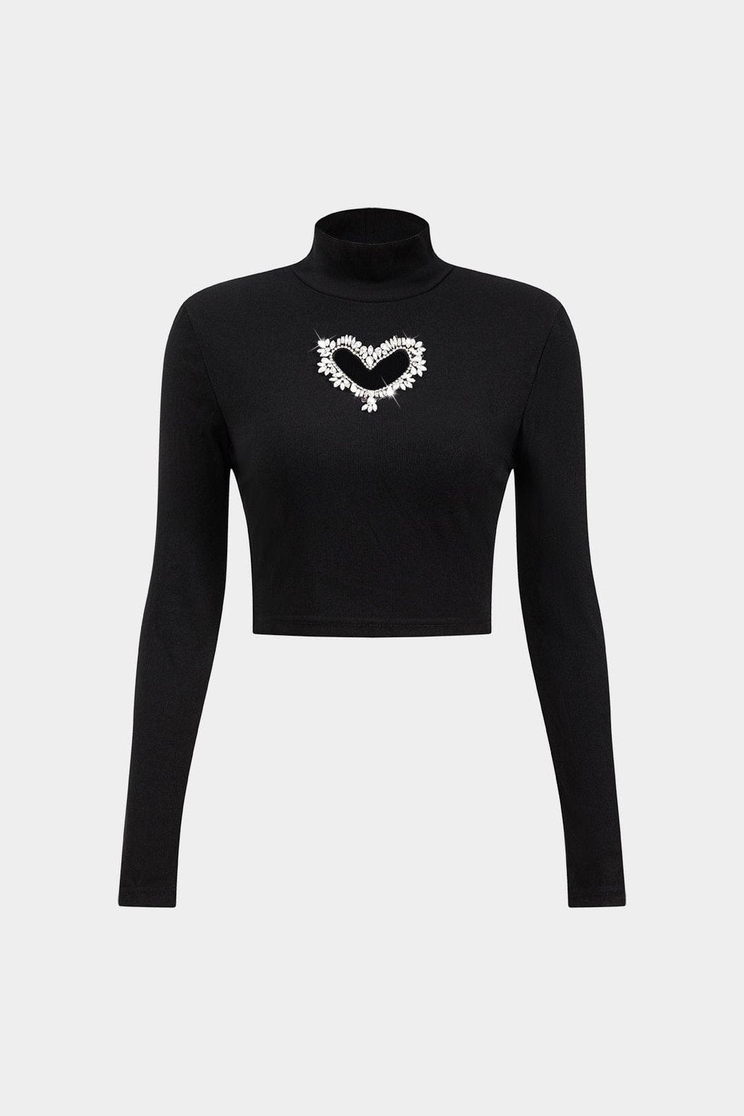 Ensemble jupe et haut motif cœur étincelant