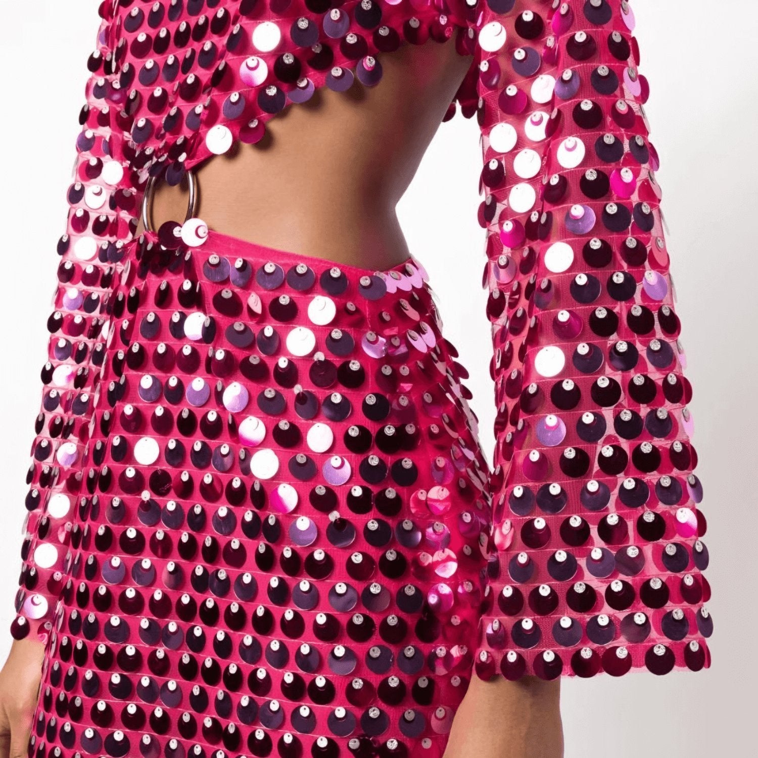 Ensemble deux pièces glamour saphir