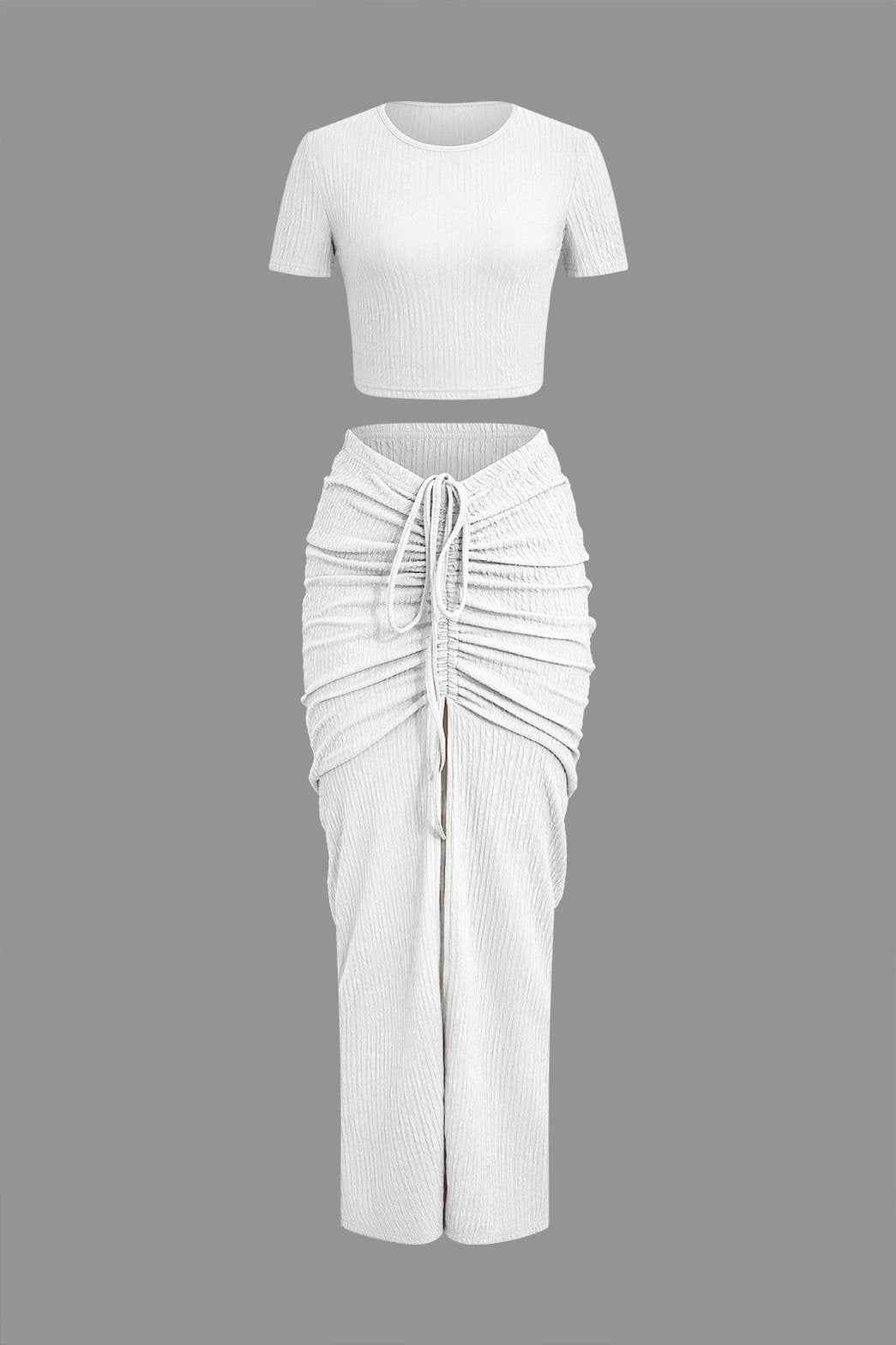Ensemble Jupe Drapée Tendance