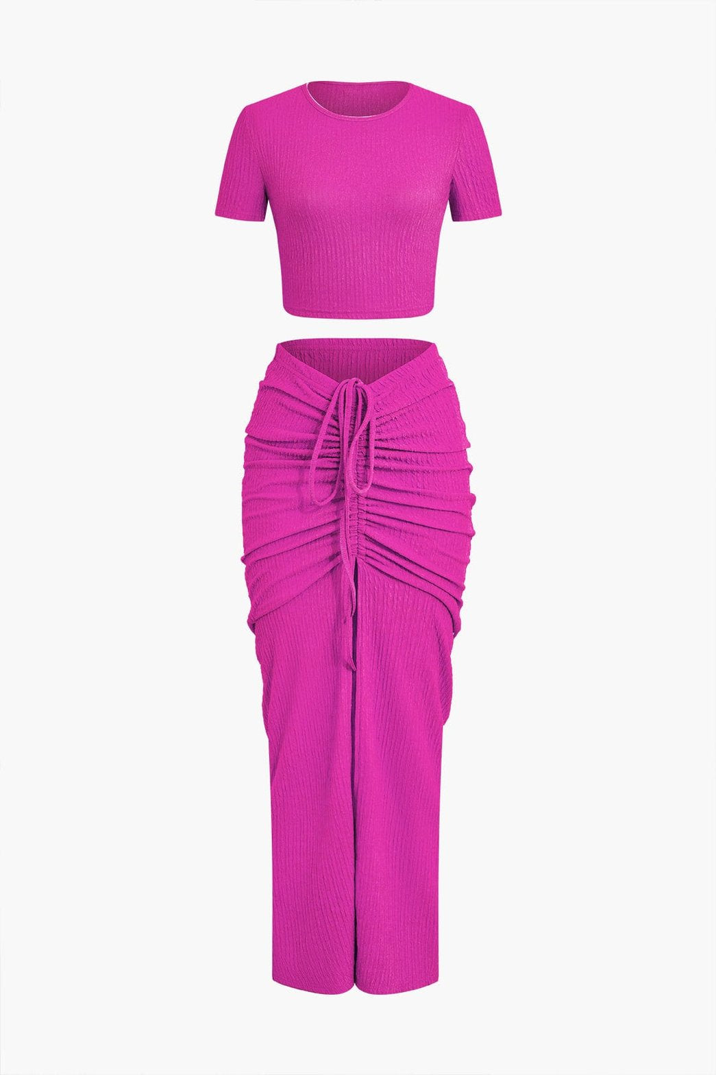 Ensemble Jupe Drapée Tendance