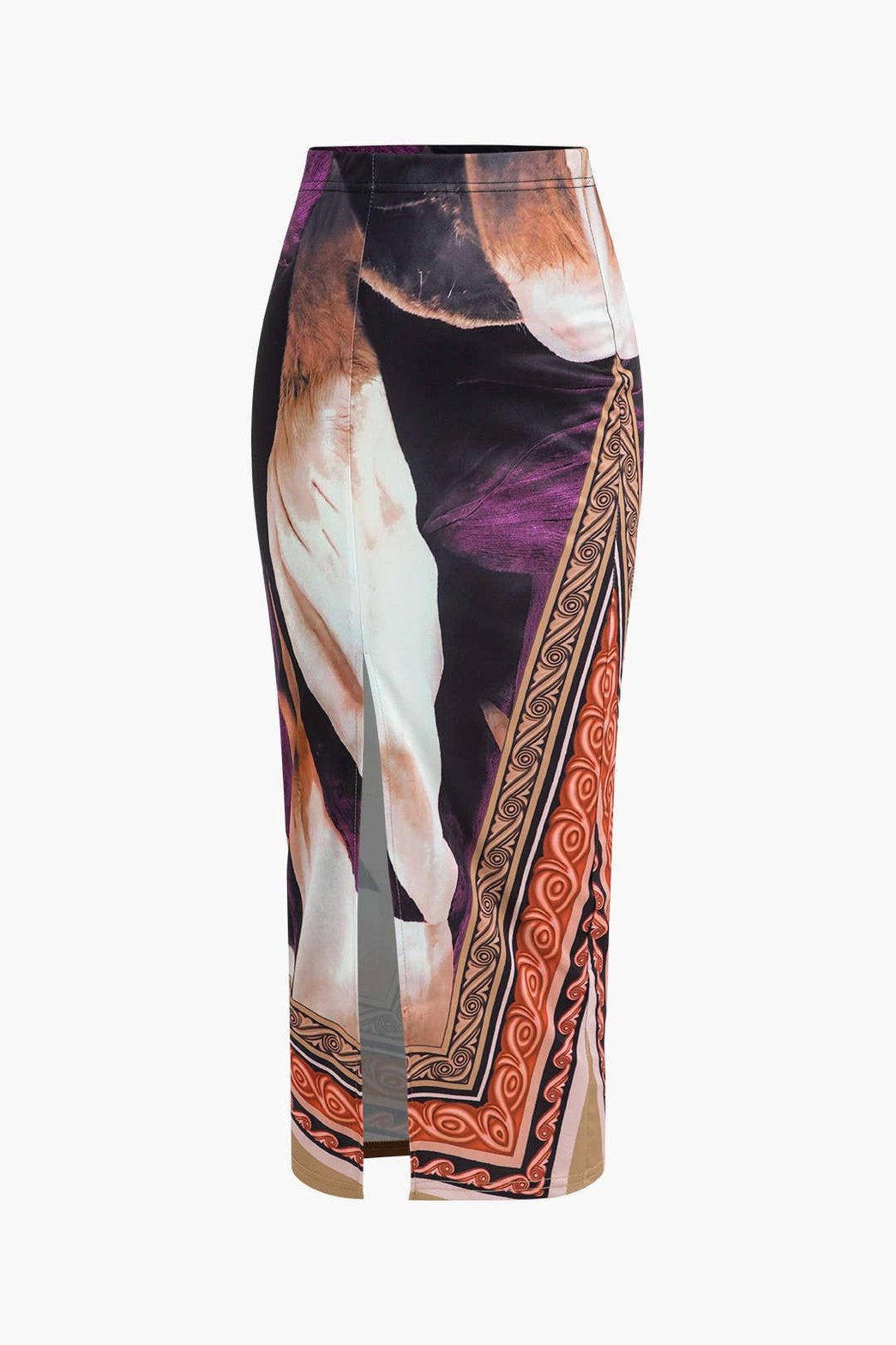 Top court assorti imprimé géométrique étoile