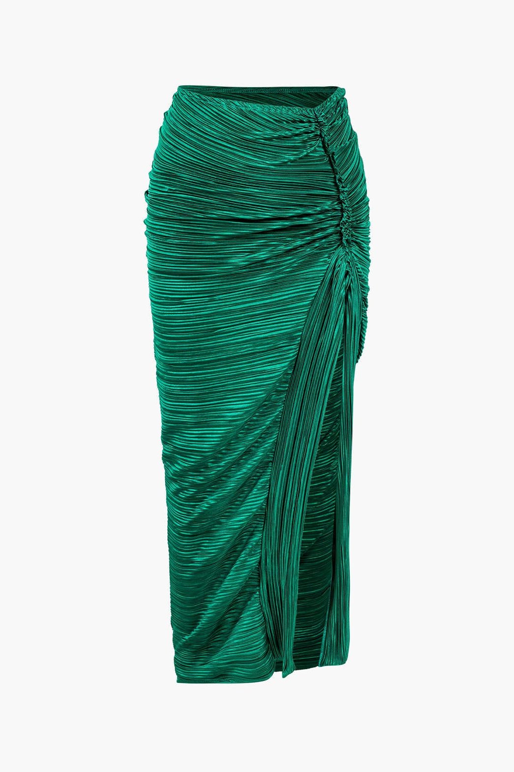 Ensemble Jupe Longue Plissée Dos Nu Élégant