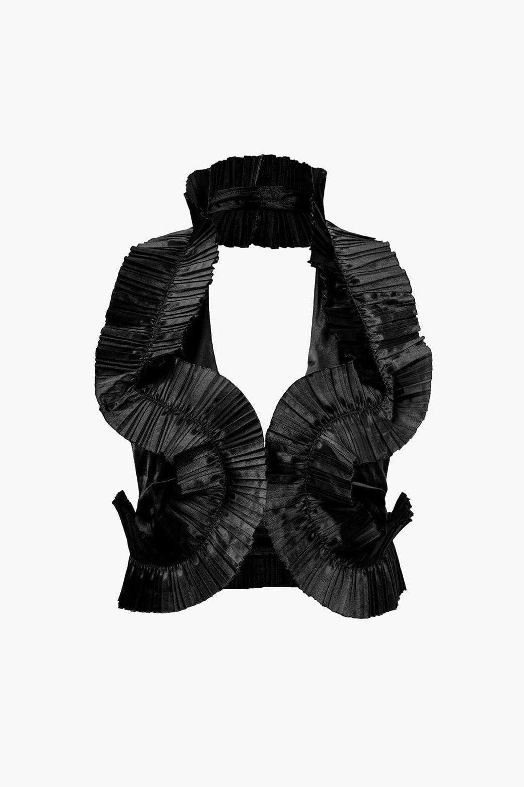 Ensemble Jupe Longue Plissée Dos Nu Élégant