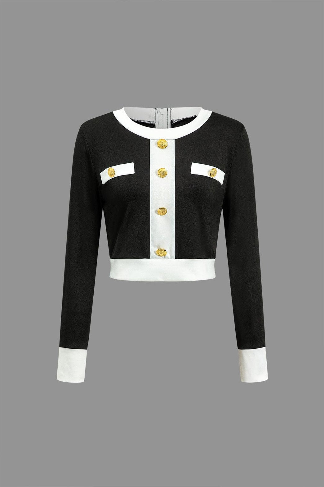 Ensemble chic bicolore vue de dos harmonie