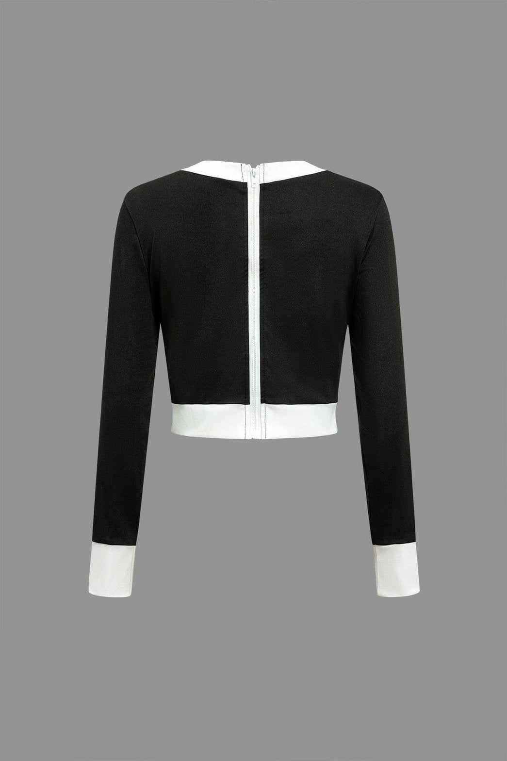 Vue latérale ensemble jupe et top contrasté sublime