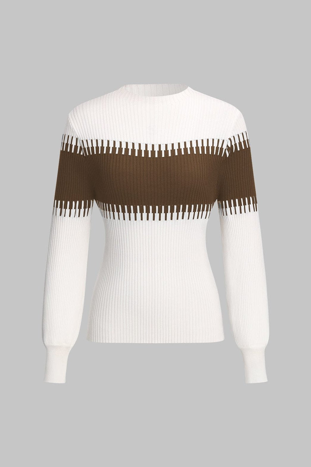 Ensemble tricot bicolore modernité