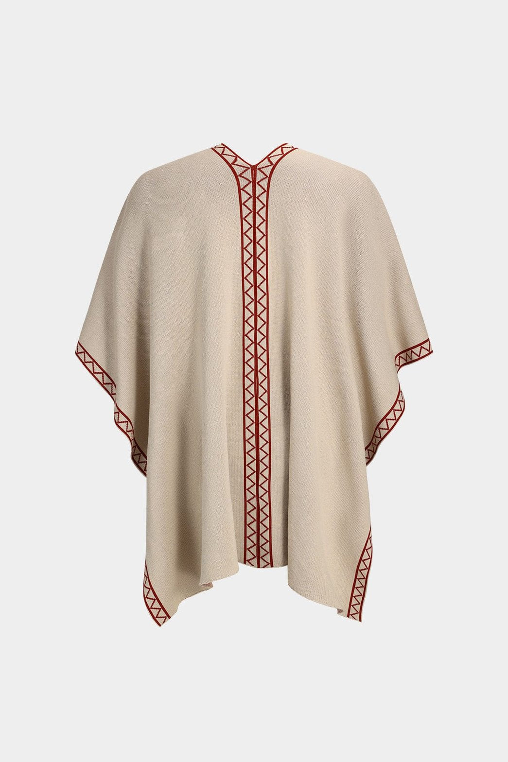 Ensemble cape et pantalon beige vue détaillée grâce