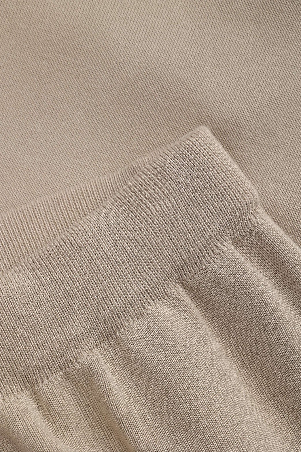 Ensemble cape et pantalon beige vue dos style