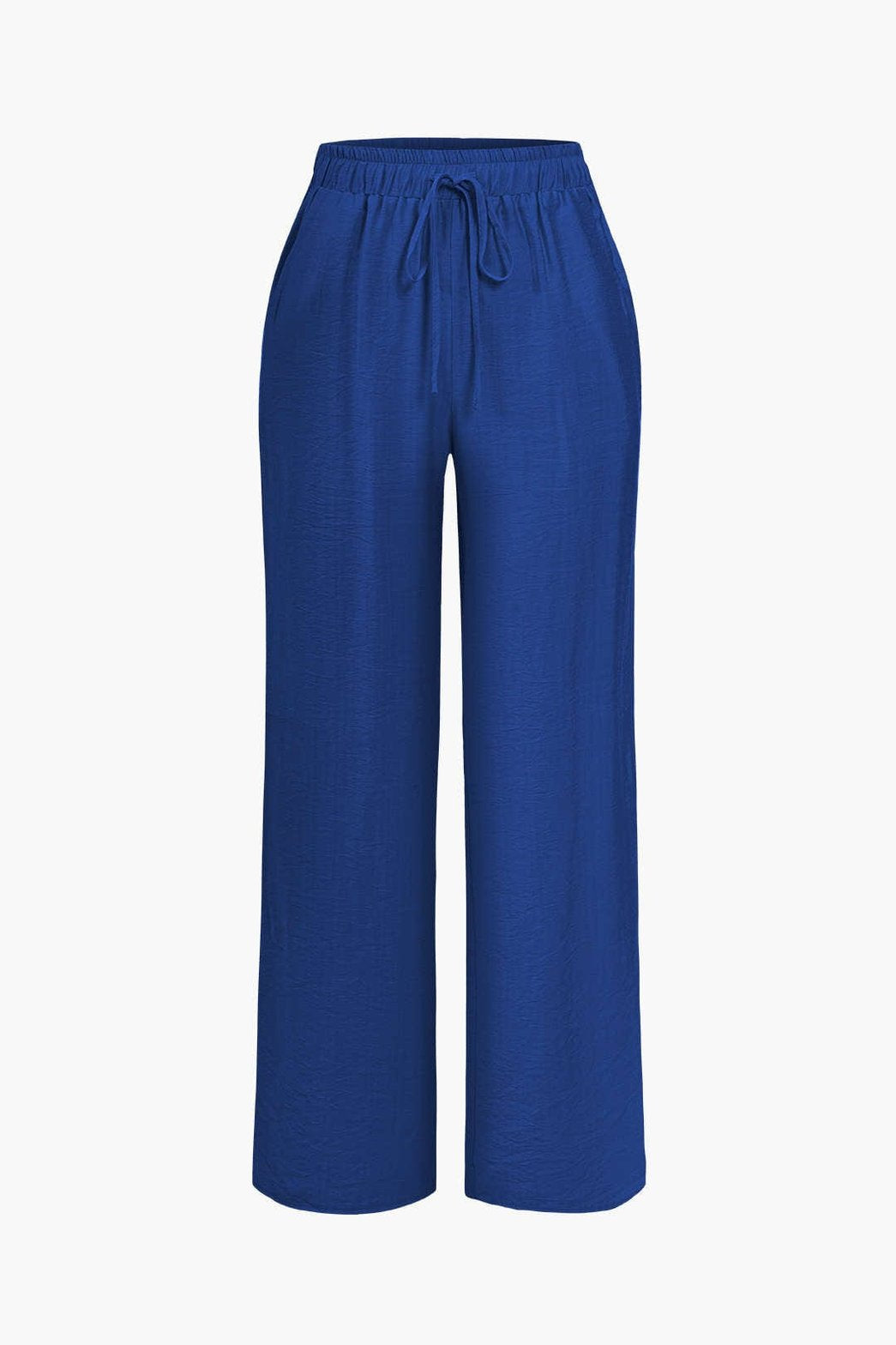 Ensemble Élégant Chemise Nouée et Pantalon Large