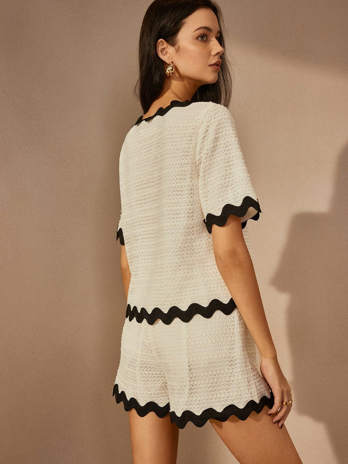 Tenue coordonnée romantique douceur