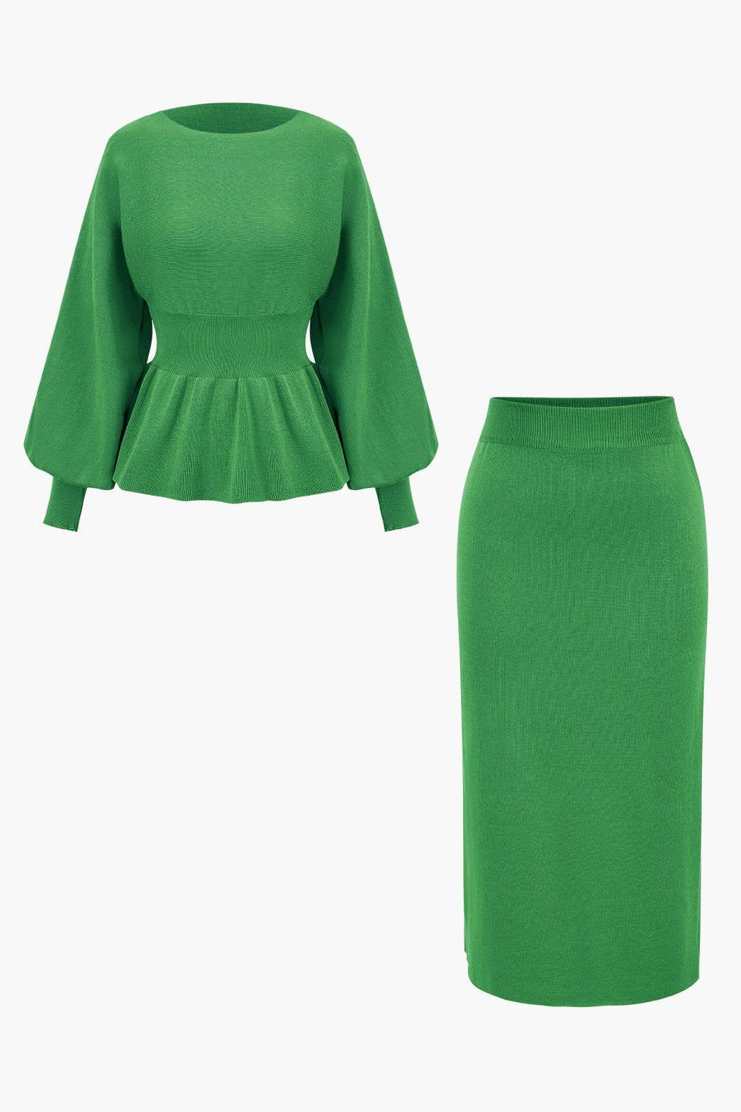 Ensemble jupe tricotée chic