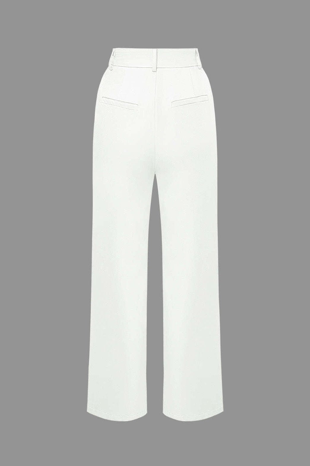 Ensemble Élégant Gilet Court et Pantalon Large