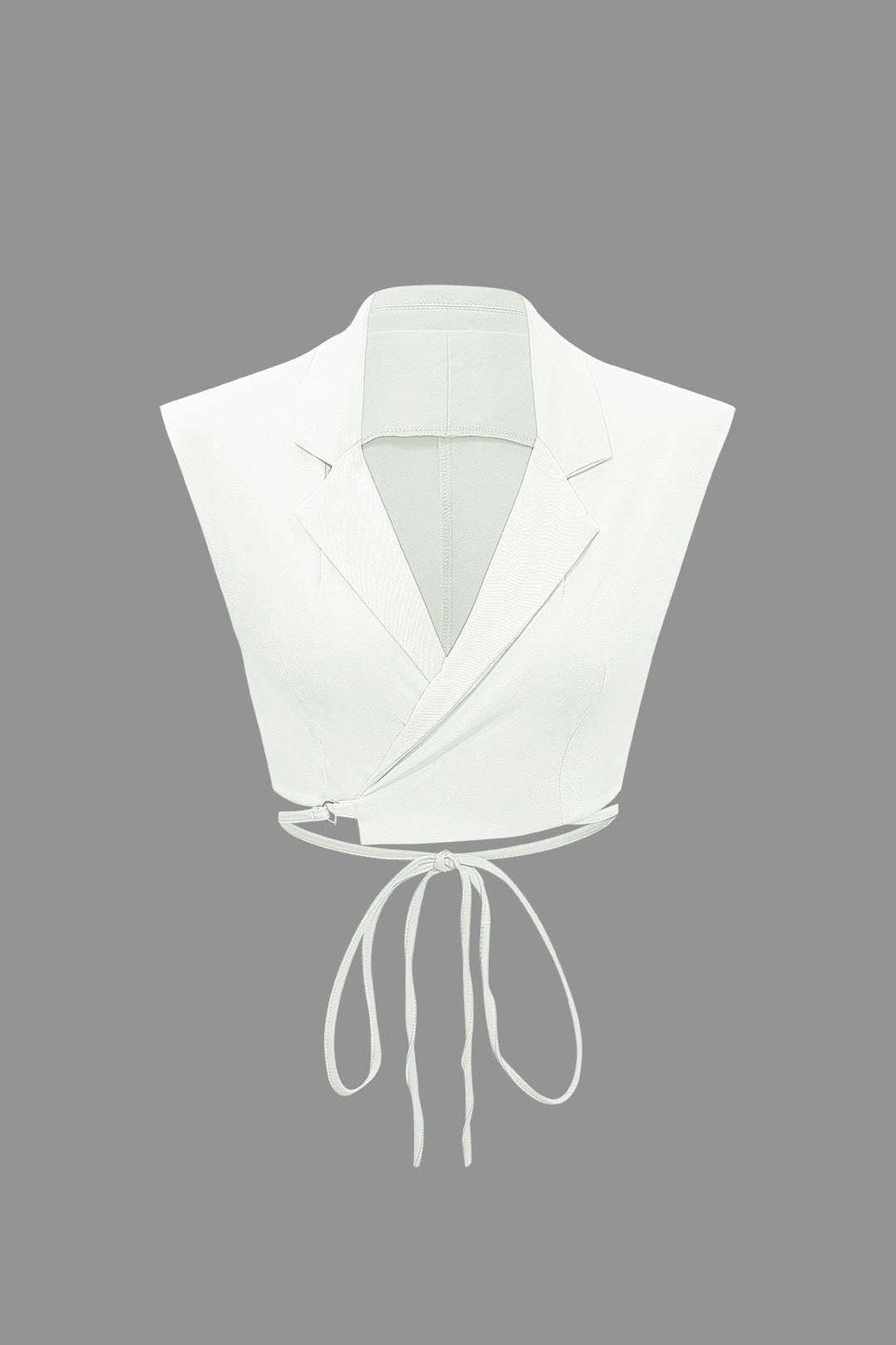 Ensemble Élégant Gilet Court et Pantalon Large