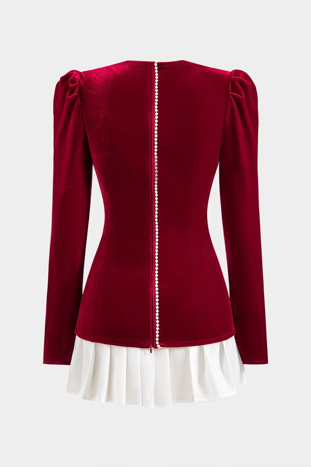 Ensemble jupe plissée velours douceur