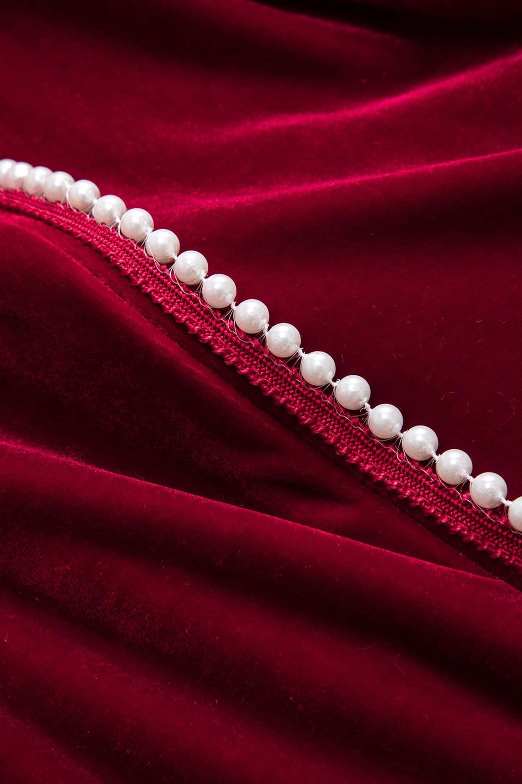 Ensemble jupe plissée velours style