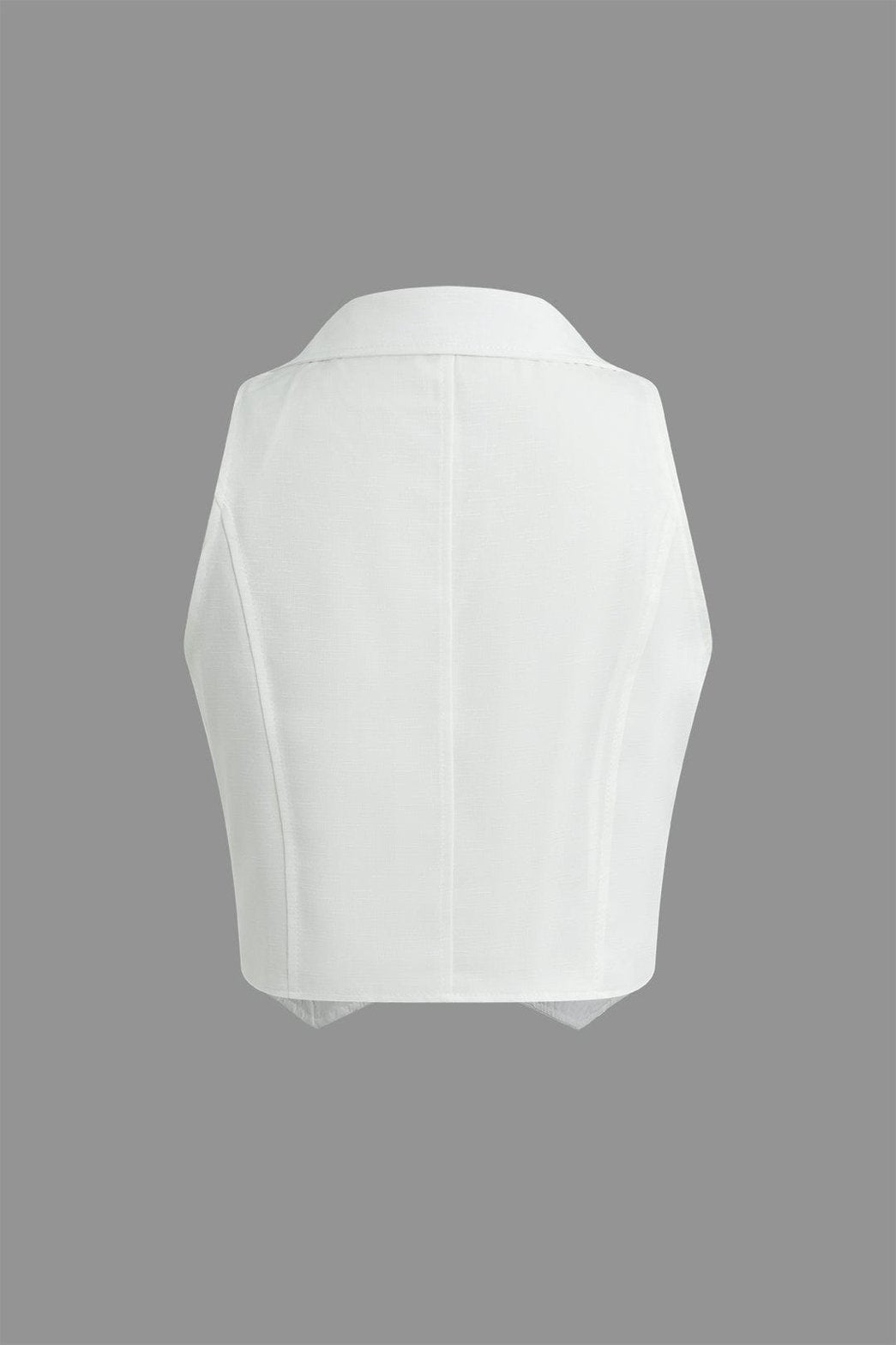 Ensemble lin blanc vue complète élégance