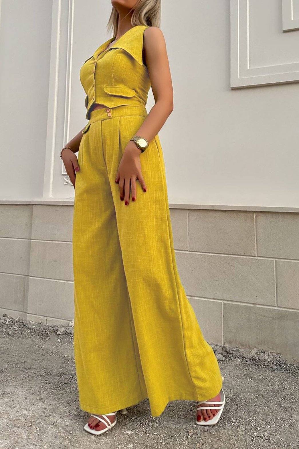 Ensemble lin blanc vue ensemble raffinement