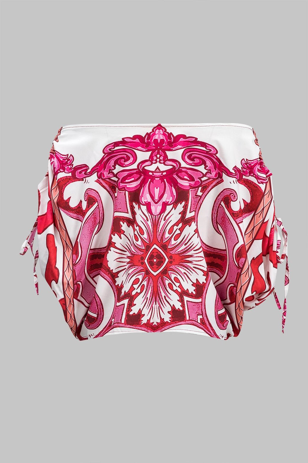 Top baroque épaules dénudées rose étoile