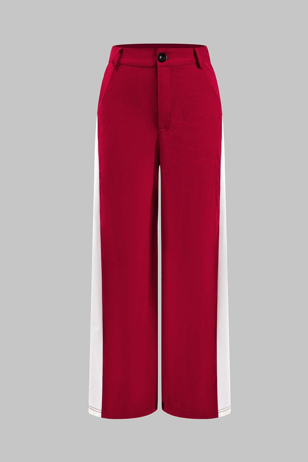 Vue de dos ensemble coordonné rouge et blanc océan